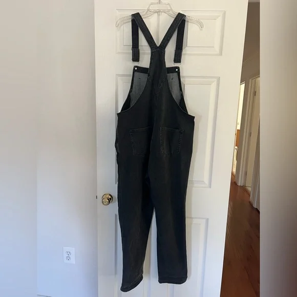 Blackwash Denim Overalls - Picture 5 of 11